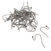 Tarnish Resistant Surgical 316-Stainless Steel Earring Hook (10 Pieces) 22x12x2 MM Silver Color For Jewellery Making